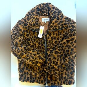 NWT Sz S/M animal print bomber jacket Dillard’s